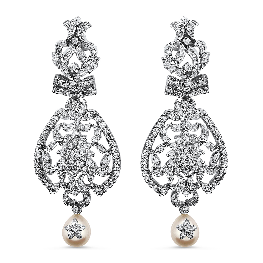 Heritage Pearl and Diamond Earrings