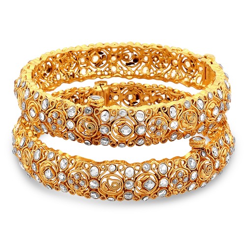 Kara Gold Bangles Lakha Jewellery London Lakha Jewellers